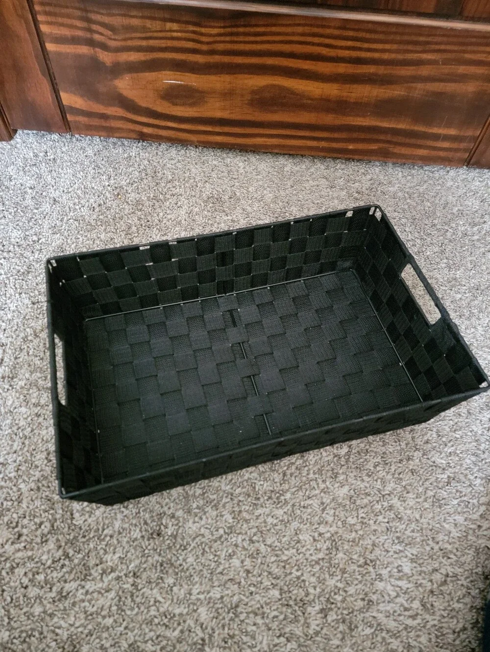 Black Woven Storage Basket - Home Accents